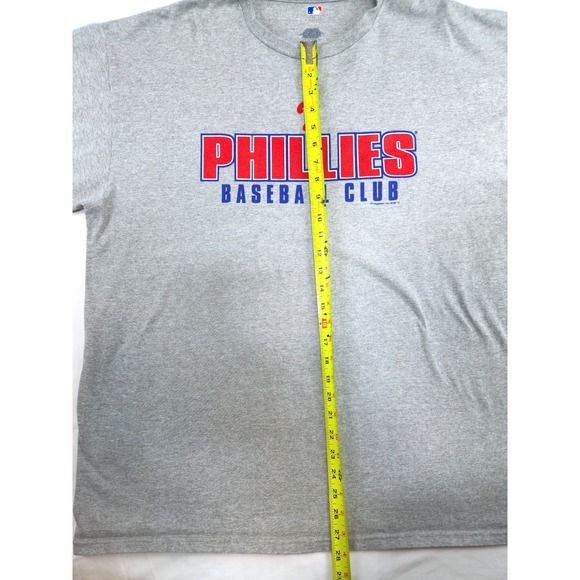 Mens Philadelphia Phillies Baseball Club Gray MLB T-Shirt 2XL - Picture 6 of 6
